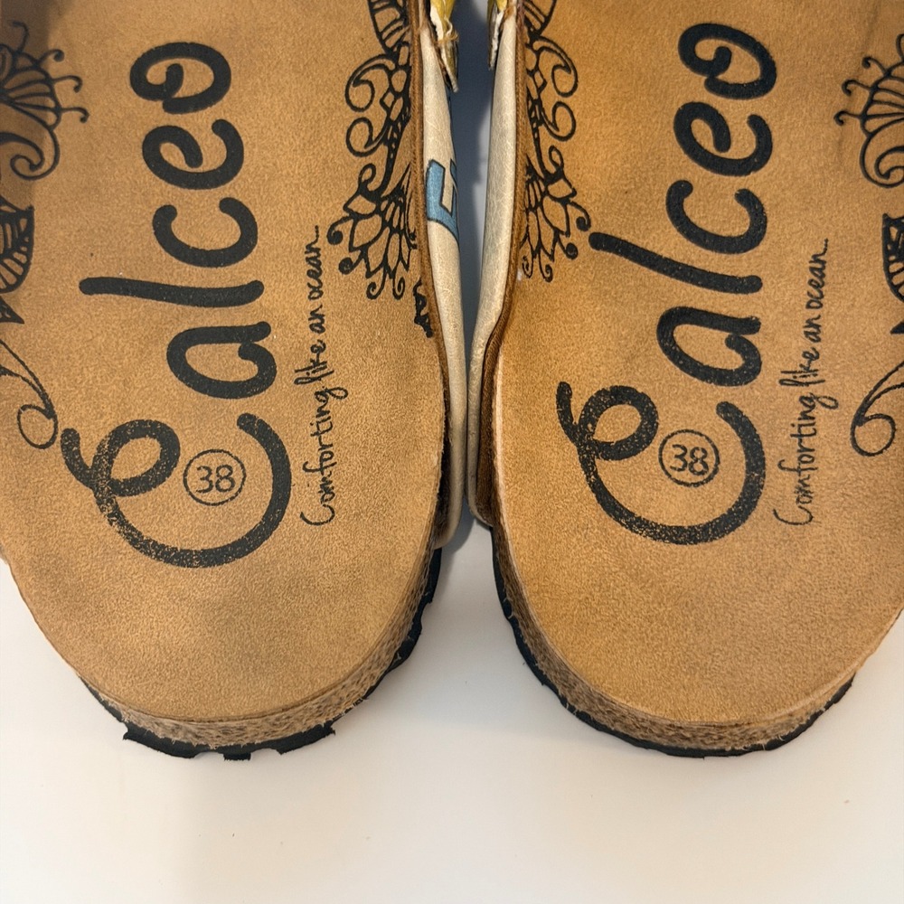 Calceo Goby 'Every Girl Is A Super Hero' Clogs/Mules Shoes Size 38 US 7.5 - Picture 11 of 16